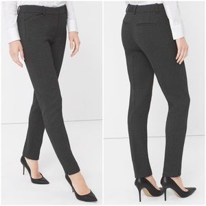 WHBM Stretchy Herringbone Slim Ankle Pants